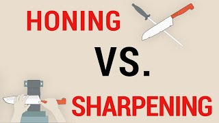 Honing VS Sharpening your knives [upl. by Eiuqram]