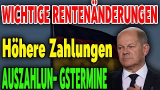 Ab Oktober 2024 Höhere Rentenzahlungen und angepasste Auszahlungstermine für Rentner [upl. by Uolymme849]