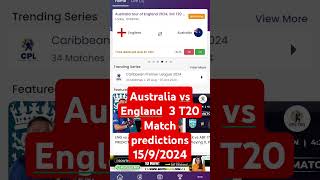 Australia vs England 3 T20 Match predictions 1592024 [upl. by Elsa471]