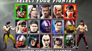 Mortal Kombat 3 UMK3  Character Select [upl. by Azral596]