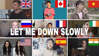 Who Sang It Better  Let Me Down Slowlyusukcanadaindia [upl. by Bej248]