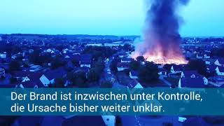 Großbrand in Pfaffenhofen an der Zusam [upl. by Saffren998]