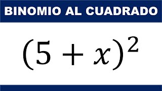 Binomio al cuadrado Ejercicio 3  Productos Notables  Cuadrado de la suma de dos cantidades [upl. by Wright49]