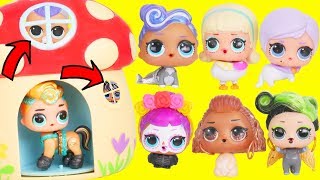 LOL Surprise Dolls Wrong Heads with Fuzzy Pets  Dress Up Lils Sisters  Toy Egg Videos [upl. by Sommers]