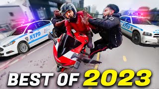 POLICE vs BIKERS  BEST OF 2023  1 HOUR [upl. by Onihc303]