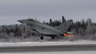 Eurofighter Typhoons  Afterburner Takeoff [upl. by Sitoel]