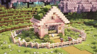 Minecraft How to Build a Cherry Blossom Egg Farm  Tutorial [upl. by Temirf]