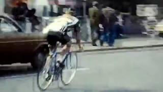 London to Holyhead Cycle Race Crossing the Menai Suspension Bridge onto Anglesey [upl. by Eicyac]