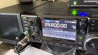 10 meter FM Contact on the Icom 7300 [upl. by Nerrat987]