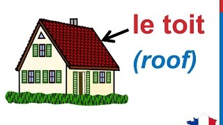 French Lesson 81  Rooms in the house Vocabulary  Les pièces de la maison  Partes de la casa [upl. by Rehpoitsirhc]