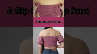 How to Crochet an Off the Shoulder Puff Sleeve Top in 5 Easy Steps crochet crochettutorial diy [upl. by Eliot650]