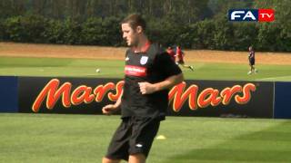 England v Hungary  England Training Session  090810 [upl. by Odell698]