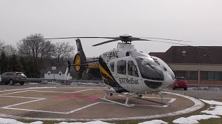 Airbus Eurocopter EC135 Helicopter Start Up and Take Off Full Sound [upl. by Grunberg]