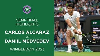 Carlos Alcaraz vs Daniil Medvedev SemiFinals Highlights  Wimbledon 2022 [upl. by Beaulieu]