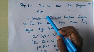 Lecture 20 Linear Discriminant Analysis  LDA with Solved Example [upl. by Marchall332]