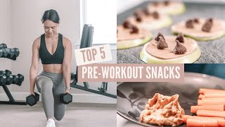 What To Eat Before Working Out  Top 5 Pre Workout Snacks [upl. by Cornel]