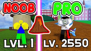 Blox Fruits Noob to Pro BUT with ONLY The Magma Fruit Level 1 to MAX Level [upl. by Clougher]