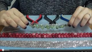 Tutorial Bracciale Grappolo Pietre Dure Giada  PerlineBijouxcom [upl. by Ahseral]