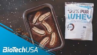 RECIPE  Banana protein cake with 100 Pure Whey [upl. by Rosenberger368]