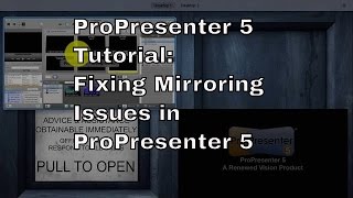 Pro5 Tutorial Fixing mirroring issues [upl. by Deeraf]