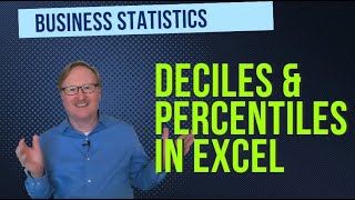 Deciles and Percentiles in Excel Statistics Help [upl. by Mingche]