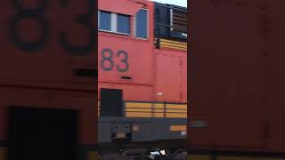 BNSF Coal Train Screaming Eastbound Along Lake Minnetonka on the Wayzata Subdivision in Wayzata MN [upl. by Anneirb]