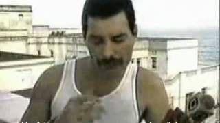 Freddie Mercury interview in Brazil with Glória Maria  TV version with subtitles [upl. by Nirual]