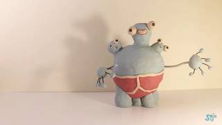 Stop Motion Animation 3 Headed Monster [upl. by Ashton]