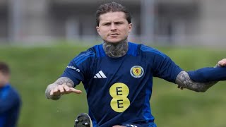 LYNDON DYKES STRETCHERED OFF DURING SCOTLAND EURO 2024 TRAINING [upl. by Akined]