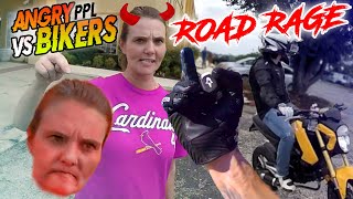 STUPID CRAZY amp ANGRY PEOPLE VS BIKERS 2023  Best Road Rage [upl. by Elbon386]