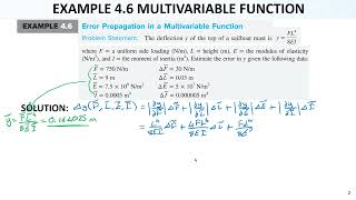 Numerical Methods Lec12 Ch04 Truncation Errors13 Error Propagation for MultiVariable [upl. by Lankton]