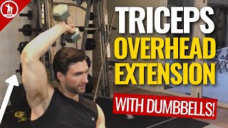 Single Arm Dumbbell Extension — ONE ARM TRICEPS EXERCISE [upl. by Sel523]