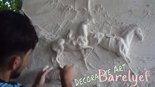 How To Make BasRelief Sculpture  Decorative Art play [upl. by Noivaz670]