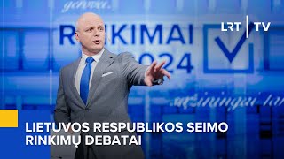 LR Seimo rinkimų debatai  20241007 [upl. by Eugatnom]