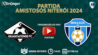 PARTIDA AMISTOSOS NITERÓI 2024  GRAGOATENSE FC X SERRA AZUL FS [upl. by Aitra925]