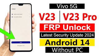 Vivo V23 V23 Pro 5G Gmail Account Bypass without pc  Android 14  LATEST UPDATE 2024 [upl. by Mehelhteb117]