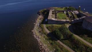 Steinvikholmen Castle in Norway by drone August 2016 [upl. by Ruelu870]