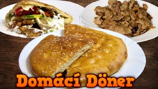 Domácí Döner Kebab originální recept na Döner chléb [upl. by Paresh]