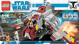 LEGO Star Wars 8019 quotRepublic Attack Shuttlequot Review deutschgerman [upl. by Culver545]