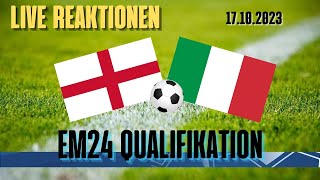 LIVE  EM24 Qualifikation  England vs Italien  Reaktionen [upl. by Alcina]