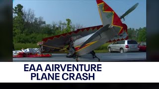 EAA AirVenture Oshkosh plane crash  FOX6 News Milwaukee [upl. by Coltson115]