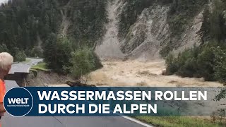 HEFTIGE UNWETTER Wolkenbrüche und Hagel  Land unter in Österreich und Norditalien [upl. by Silvano796]