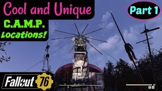 Fallout 76 Cool and Unique CAMP Locations Part 1 [upl. by Rollins872]