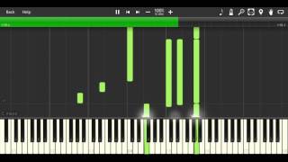 Toumei Na Sekai Transparent World  Glasslip OST Piano tutorial Synthesia [upl. by Frey]