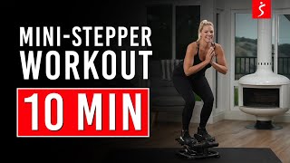 QUICK AND EASY MINI STEPPER WORKOUT  Lower Body Burn  10 Minutes [upl. by Adila]