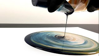 Paint kiss pouring  with fluid acrylic  3D style [upl. by Charleen151]