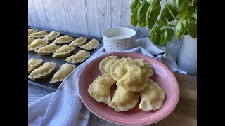 Pierogi Ruskie  przepis na 27 sztuk KROK PO KROKU [upl. by Esinwahs]