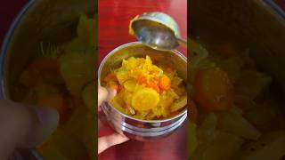 Today’s lunch box recipe Lemon rice with 5 vegetables sambar shortsfeed lunchbox lunchideas [upl. by Varion]