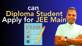 can Diploma Student Apply for JEE Main can Diploma Students Get Admission in IIT NIT IIIT diploma [upl. by Lesiram390]