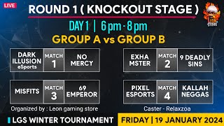 LGS WINTER TOURNAMENT S2  DAY 1 knock out  LIVE [upl. by Seymour]